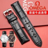 Dây Đeo Đồng Hồ Bằng Da Bò Thật Dành Cho Omega 300 Speedmaster