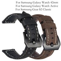 Dây đeo đồng hồ bằng da cho Samsung Gear S2 Classic /Galaxy Watch 42mm / Gear
