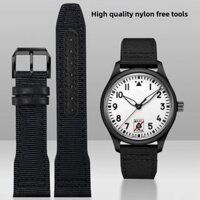 Dây đeo đồng hồ bằng da nylon 20mm 21mm 22mm cho ban nhạc IWC Pilot Series Spades A Mark 18 Bồ Đào Nha IW389101/388109 Vòng đeo tay đồng hồ canvas