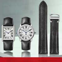 Dây Đeo Đồng Hồ Bằng Da Thật Cho Cartier Tank London Solo Series Wsta0029 Wsta0030 16mm 23mm 25mm