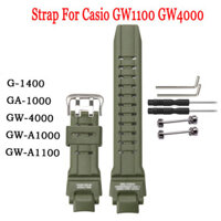 Dây đeo đồng hồ bằng nhựa cho Casio Gw1100 GA1000 GW4000 Dây đeo khóa chốt chống nước thể thao nam