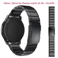 Dây đeo đồng hồ bằng thép không gỉ 22 / 20mm cho Samsung Galaxy S3 / 46mm Amazfit Bip Pace motor 360 Bit S3 S2 Classic