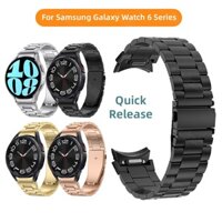 Dây đeo đồng hồ bằng thép không gỉ phát hành nhanh mới cho samsung galaxy watch 6 40mm 44mm lte bluetooth bespoke edition cho samsung galaxy watch 5 pro watchband bracelet