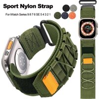 Dây Đeo Đồng Hồ Bằng Vải nylon Thể Thao Cho apple watch ultra 49mm 45mm 44mm 40mm 41 38 42mm iwatch series 8 7 6 se 5 4 3 2