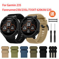 Dây đeo đồng hồ bằng vải Nylon cho Garmin 235 Forerunner230 / 235L / 735XT 620630/ 220 Dây thay thế bằng dụng cụ
