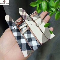 Dây Đeo Đồng Hồ BURBERRY BU19384 Bằng Da Thật Thời Trang Cho Nam Và Nữ