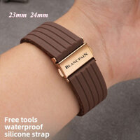 Dây đeo đồng hồ cao su 18 / 19 / 20 / 21 / 22mm cho Swatch X Blancpain Co Thương hiệu Five Ocean Nam Nữ Dây đeo đồng hồ thể thao ngoài trời chống thấm nước Vòng đeo tay đồng hồ cao su