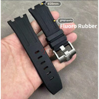 Dây đeo đồng hồ cao su FKM Fluoro chất lượng cao 28mm cho dây đeo AP Audemars Piguet ROYAL OAK OFFSHORE Lặn dây đeo đồng hồ thể thao chống nước Vòng đeo tay chống bụi và chống oxy hóa