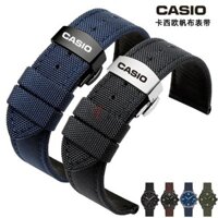 Dây đeo đồng hồ Casio bền bỉ cho EFS-S500 PRG-600 EFV540 / 506 cho dây đeo đồng hồ MDV-106 18mm 19mm 20mm 21mm 22mm 23mm 24mm Vòng đeo tay vải nam