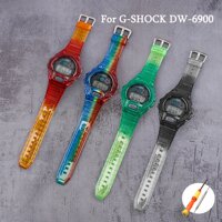 Dây Đeo Đồng Hồ Casio G-SHOCK DW-6900 Bằng Tpu Trong Suốt Nhiều Màu Sắc Chống Thấm Nước Cho DW6900