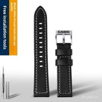 Dây đeo đồng hồ da thật 20mm & 22mm tương thích với Casio EFR - 303/EFV - 540/MTP - 1375, Huawei, Garmin, đồng hồ Samsung - dây đeo thay thế chống nước và thoải mái