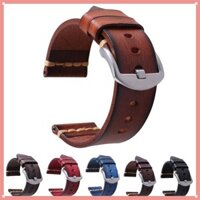 Dây đeo đồng hồ da thật cổ điển Vine cho Galaxy Gear S3 dây đeo đồng hồ thủ công 18 / 20 / 22 / 24 / 26mm khóa pin cổ tay nẹp