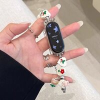 Dây đeo đồng hồ hoạt hình cho Xiaomi Mi Band 8 / 9 / 8 pro / 9 pro Dây đeo cổ tay bằng da thay thế cho Xiaomi Band 8 / 9 / 8 pro / 9 pro Phụ kiện vòng tay