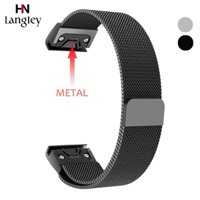 Dây đeo đồng hồ Milanese tháo lắp nhanh cho Garmin Fenix 3/HR/5X/5S Plus fenix6 20 22 26mm