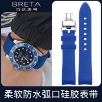 Dây đeo đồng hồ Patad Silicone Thích hợp cho bé trai Blancpain Năm mươi Fathoms Rossini Montblanc Tissot Longines Citroen