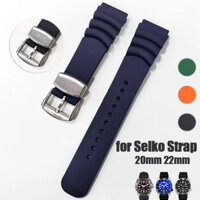 Dây đeo đồng hồ silicon 20mm 22mm cho Seiko Prospex SKX007 SKX009 Dây đeo thay thế bằng nhựa Vòng đeo tay thể thao bền bỉ
