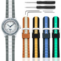 Dây đeo đồng hồ silicon 22mm cho đồng hồ Blancpain S Đồng thương hiệu Fifty Fathoms Five Oceans Diver Dây đồng hồ cao su Dây đeo đồng hồ silicon có độ bền kéo cao Nam nữ Thể thao chống thấm nước