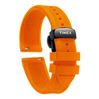 Dây đeo đồng hồ silicon cao su 14 / 16 / 18 / 19 / 20 / 21 / 22 / 24mm cho Timex TW2R71800 & T2N794 - Dây đeo đồng hồ chống nước mềm có khóa bướm, Vòng đeo tay thay thế cho nam và nữ