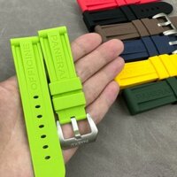 Dây đeo đồng hồ silicon cho Panerai PAm441 / 111 / 312 Dây đeo vòng tay cao su 24mm Dây đeo đồng hồ thay thế thể thao