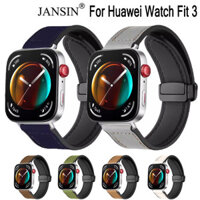 Dây đeo đồng hồ silicon có thể gập lại khóa từ tính cho Huawei Watch Fit 3