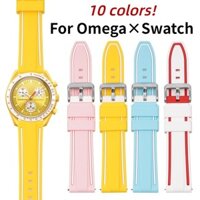 Dây đeo đồng hồ silicon nhiều màu cho Omega Swatch Đồng thương hiệu MoonSwatch Dây đeo đồng hồ silicon phát hành nhanh 20mm Nam Nữ