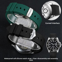 Dây đeo đồng hồ silicone cao cấp cho đồng hồ Citizen - Chống nước, mềm mại, thoải mái, đầu nối cong - Phù hợp với dây 18/19/20/21/22/24mm - Hoàn hảo cho phong cách sống Đông Nam Á