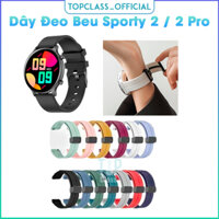 Dây đeo đồng hồ silicone với khóa gập cho đồng hồ thông minh Beu BeFit Sporty 2 44.5mm Sporty 2 Pro 44.8mm thanh lịch và thời trang
