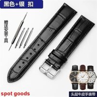 Dây đeo đồng hồ thay thế dây da Armani AR1981 1983 1946 60007 nam dây đeo rỗng cơ khí màu đen