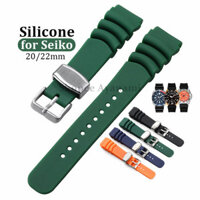 Dây đeo đồng hồ thể thao cho vòng tay Seiko 20mm 22mm Dây đeo đồng hồ cao su silicon thay thế đa năng Dây đeo cổ tay nam nữ