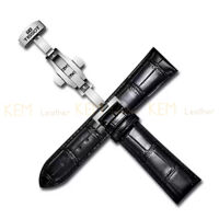 Dây đeo đồng hồ Tissot - Dây Đeo Đồng Hồ Da Cá Sấu Đen Thay Thế Dành Cho Tissot Size 19202122mm - Chất Liệu Da Cá Sấu Cao Cấp Tương Thích Tất Cả Các Phiên Bản Đồng Hồ Tissot - Bảo Hành 12 Tháng - Khóa Cài  Bướm Bạc - 1918mm