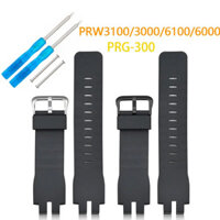 Dây đeo đồng hồ TPU bằng nhựa cho Casio PRW-3000 / 3100 / 6000 / 6100 / PRG-300 Thay thế dây đeo cổ tay bằng dụng cụ