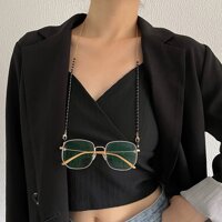 Dây đeo gọng kính hạt tròn đen thời trang