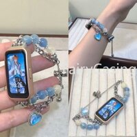 Dây đeo hạt màu cho Huawei Band 9 8 Vòng đeo tay Dreamy Watchband cho Honor Band 8 9 Dây đeo thay thế dây đeo