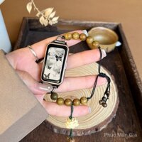 Dây đeo hạt NFC Huawei Band 9/8/7, dây đeo hạt gỗ đàn hương cho Band9/B6/B7, Honor 9/Fit3, sự kết hợp hoàn hảo giữa thời trang và Zen
