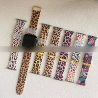Dây Đeo Họa Tiết Da Báo Bằng silicone Cho Đồng Hồ Thông Minh apple watch series 9 8 49mm 7 6 se 5 4 3 2 se 41mm 45mm 38mm 40mm 44mm 42mm