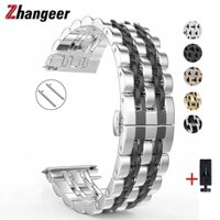 Dây Đeo Inox 22mm 20mm Cho Đồng Hồ Thông Dụng samsung galaxy watch 4 classic 46mm 42mm active2 40 / 44mm huawei gt2