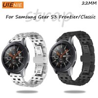 Dây đeo inox 22mm cho đồng hồ thông minh Samsung Gear S3 Frontier/Classic 42mm 4mm 4 46 42mm đồng hồ nam dây thép