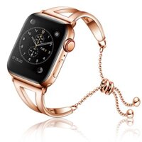 Dây đeo inox thích hợp cho đồng hồ thông minh Apple Watch 38mm 42mm 40mm 44mm Iwatch Series 5 4 3 2 1