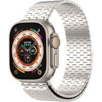 Dây đeo kim loại kakurookie tương thích với apple watch 42mm 44mm 45mm 49mm, dây đeo đồng hồ từ tính bằng kim loại bằng thép không gỉ có thể điều chỉnh vô hạn cho iwatch series ultra se 8 7 6 5 4 3 2 1