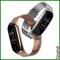 Dây đeo kim loại mắt lưới PLUS miband 4, miband 3 chính hãng MIJOBS, dây đeo kim loại thay thế mi band 4, mi band 3 PLUS