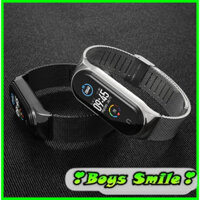 Dây đeo kim loại mắt lưới Xiaomi Mi band 5 6 7 Miijobs