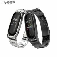 Dây đeo kim loại Mi Band 3 – Mi Band 4 Mijoas GT 2 – Tặng dán màn hình