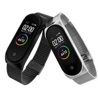 Dây đeo kim loại Mi band 4  - dây đeo thay thế miband 3, mi band 3, miband 4