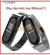 Dây đeo kim loại Miband 3 - Mijoas