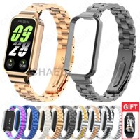 Dây đeo kim loại Thay thế Dây đeo đồng hồ bằng thép không gỉ Vòng đeo tay bền cho Redmi Smart Band 3 2 / Xiaomi Smart Band 9 8 Active