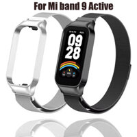 Dây đeo kim loại từ tính cho Xiaomi Mi Band 9 Dây đeo thay thế bằng thép không gỉ hoạt động cho vòng đeo tay thắt lưng hoạt động MiBand 9