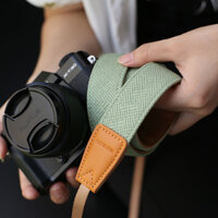 Dây đeo máy ảnh, dây đeo cổ, dây đeo vai cho DSLR, Mirrorless, Canon R50, Fujifilm XS20, dây đeo chéo retro tháo lắp nhanh