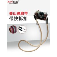 Dây đeo máy ảnh dây đeo vai dây leo núi có khóa tháo nhanh cho Canon 5D3 SLR R50 Nikon z30 z50 Fuji XS30 Sony ZVE10 A7RM4 Phụ kiện dây buộc mini đơn Dây đeo vai máy ảnh tháo nhanh
