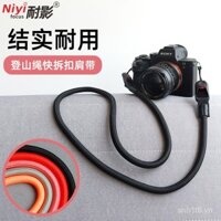 Dây đeo máy ảnh leo núi tháo nhanh Naiying phù hợp cho Canon 5D4 R50 R6 200D Nikon zF z30 Fujifilm XS20 XT5 Sony ZVE10 A7RM4 DSLR dây đeo vai máy ảnh không gương