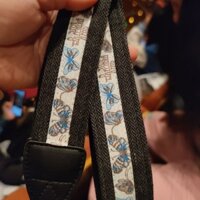 Dây đeo máy ảnh mới Dây đeo cổ tay 3130 Màu xanh bóng bướm Dây đeo máy ảnh Canon Dây đeo máy ảnh có một nửa Dây buộc Fuji